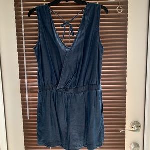 Zara Basic Jean Romper
